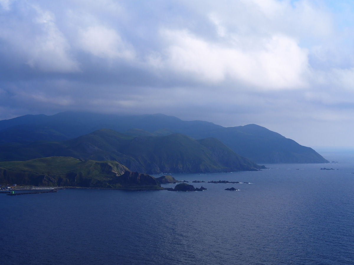 礼文島の海岸線 絶景