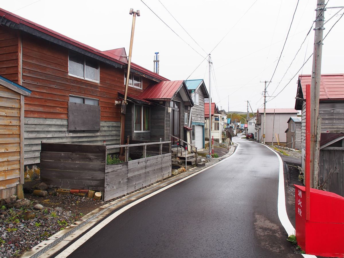 礼文島 知床の町並み