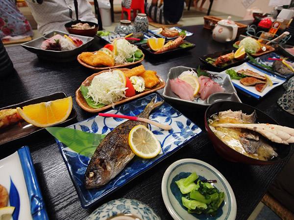 民宿かねやま 夕食