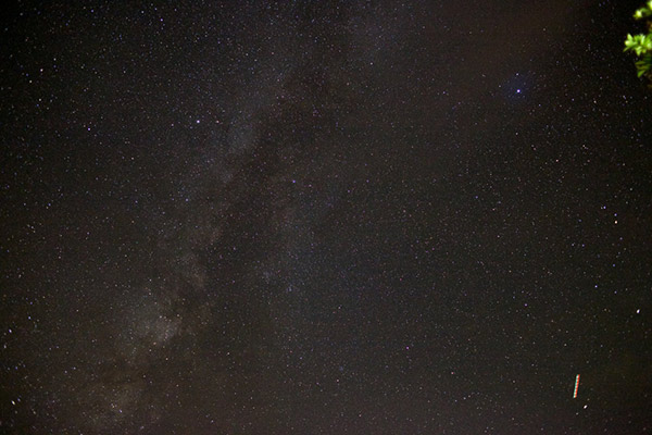 式根島の夜空 天の川