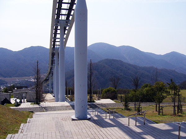 中央公園の長い階段