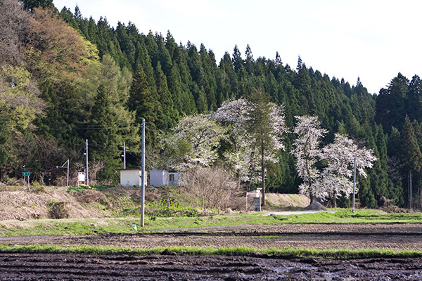 郷戸駅の遠景