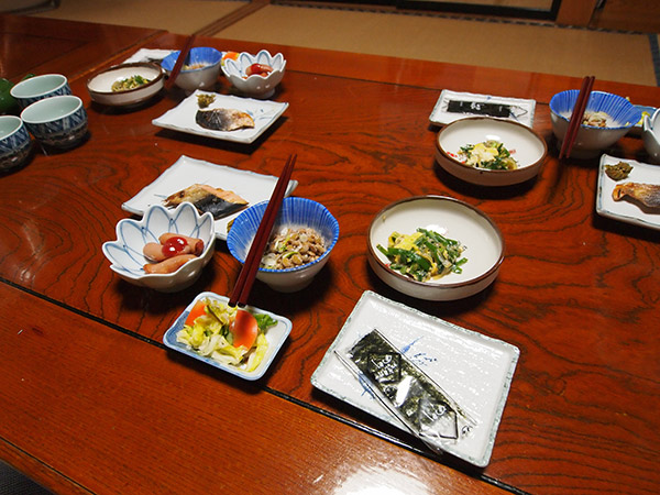 朝日屋の朝食