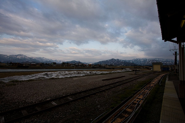 小出駅から見た風景