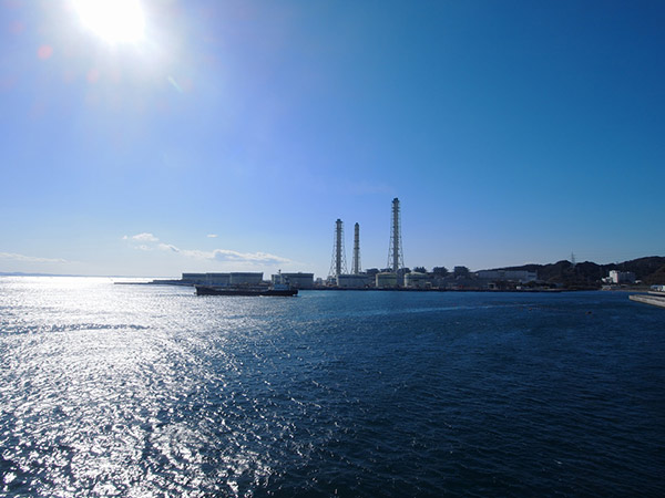 久里浜港の風景