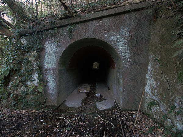 洲崎第二砲台 トンネル正面