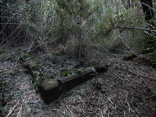 建造物の基礎の跡