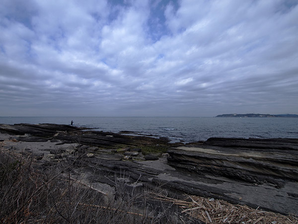 沖ノ島の岩場