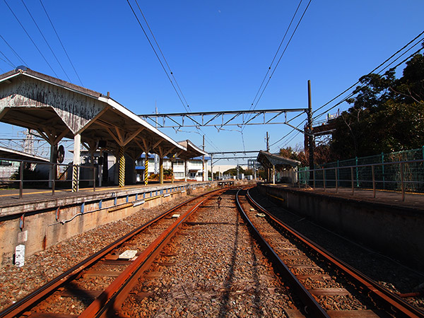 浅野駅 海芝浦方面 レール