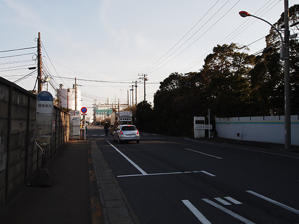 扇町バス停付近